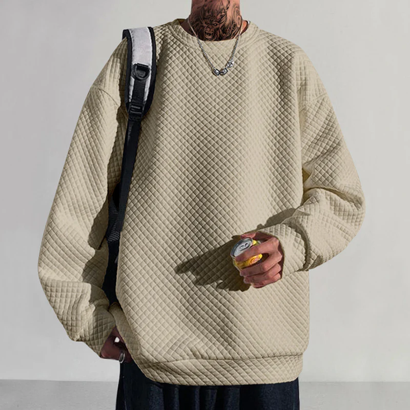 Men's small round-neck pullover
