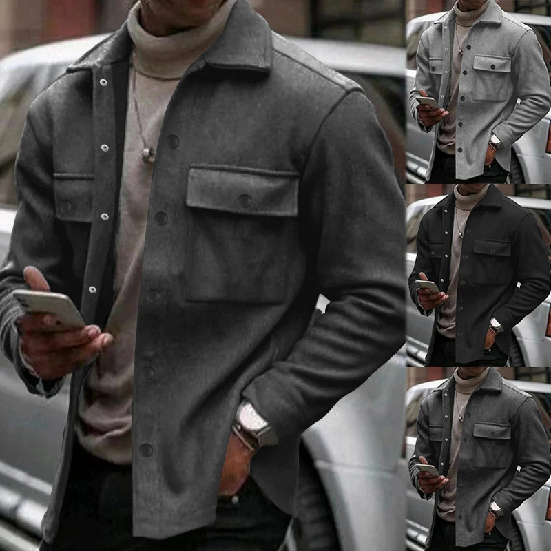 Men's casual fitted jacket top