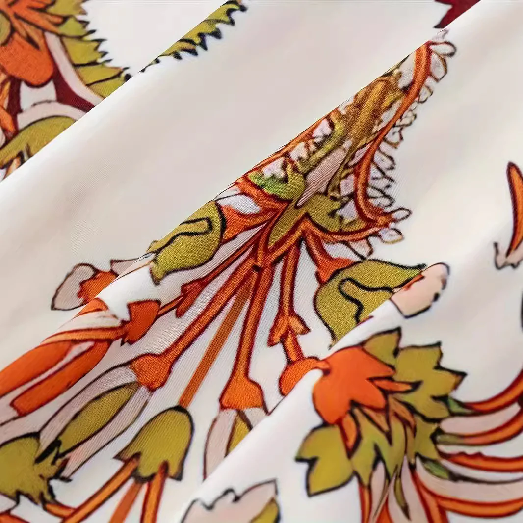 3D Printed Boho Style Long Skirt Casual Dress Women